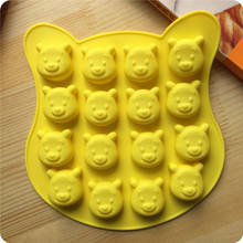 16 Hole New Mini Bear Ice Chocolate Mold Silicone Cake Molds Small Ice Box Biscuit Soap Mold Fondant Cake Decorating Tools 2024 - buy cheap