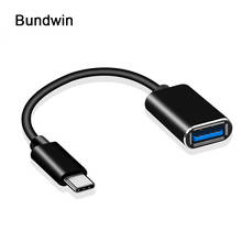 bundwin USB 3.1 Type C Male To USB 2.0 Female OTG Data Cord Adapter for MacBook Pro Samsung S9 USB-C Type-C OTG Adapter Cable 2024 - buy cheap