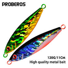 1PC Jigging Lead without Ise Nepal Hooks 120G/11CM Metal Jig Fishing Lure 7 Colors Paillette Knife Wobbler Artificial Hard Bait 2024 - buy cheap