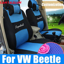 CARTAILOR cover seats custom fit for Volkswagen beetle car seat covers mesh seat supports black auto seat cushion set airbags 2024 - buy cheap