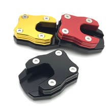 Suporte de alumínio para honda adv150 adv 150 2019 2020, extensão do pé, pequeno, lateral, almofada maior, placa de suporte 2024 - compre barato