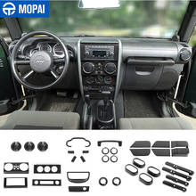MOPAI-pegatinas automotrices de fibra de carbono para coche, Kit de decoración Interior, accesorios para Jeep Wrangler JK 2007, 2008, 2009, 2010 2024 - compra barato
