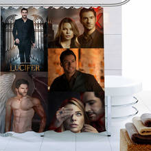 Lucifer TV Shower Curtain Palm Decor Waterproof Polyester Fabric Bath Curtain 180X180cm Eco-friendly Bathroom Curtain New 2024 - buy cheap