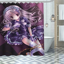 Custom White Night Tea Party Shower Curtains Waterproof Fabric Cloth Bathroom Decoration Supply Washable Bath Room Curtain 2024 - buy cheap