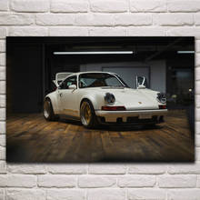 custom 911 white sportcar vehicle artwork posters on the wall picture home living room decoration for bedroom KM332 2024 - buy cheap