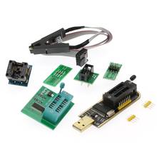 USB-программатор CH341A + тестовый зажим SOIC8 SOP8 + адаптер 1,8 в 2024 - купить недорого