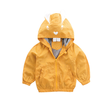 2021 Spring Rabbit Yellow Infant Baby Girls Coat Windbreaker for Girls Boys Jacket Coat for Girls Children's Clothing Kid Trench 2024 - buy cheap