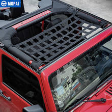 MOPAI Car Roof Cover  for Jeep Wrangler JK 2007+ Car Top Cargo Net Cover Accessories for Jeep Wrangler TJ JK 1987-2020 2024 - buy cheap