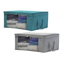 Portable Non-Woven Fabric Quilt Blanket Home Clothes Storage Bag Box Organizer 2024 - buy cheap