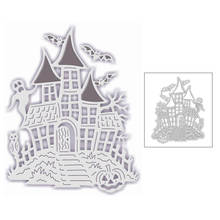 2020 New Halloween Castle House Metal Cutting Dies Bat and Pumpkin Ghost Die Scrapbooking For Crafts Card Making No Stamps Sets 2024 - buy cheap