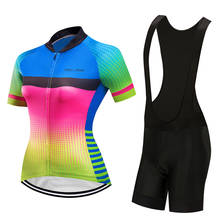 2022 Women Bicycle Clothing Summer Pro Gel Pad Bib Short Pants Skinsuit Maillot Mtb Cycling Jersey Set Dress Bike Clothes Wear 2024 - buy cheap