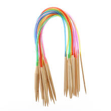 Circular Knitting Needles Set DIY Double Cusp Crochet Hooks Set Soft Tube Bamboo Circular Sewing Needles 2024 - buy cheap