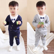 Conjunto de roupas de algodão para bebê meninos bibicola moda primavera outono roupas para crianças meninos conjunto de treino para meninos 2024 - compre barato
