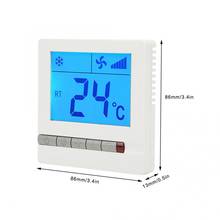 Fan Coil Unit Temperature Controller LCD Digital Thermostat Delay Compressor Protection 905F NTC Termometro  Meteo Station 2024 - buy cheap
