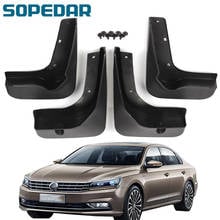 SOPEDAR Mud Flaps ABS Plastic Fender Flares Splash Guards For VW Passat B8 2017 2018 2019 Car Accessories Mudguards 2024 - buy cheap