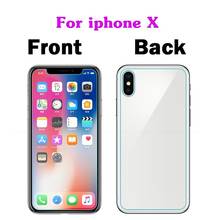 Cristal templado frontal y trasero para iphone, Protector de pantalla para iphone X, XS, 11 Pro, XR, 6s, 7, 8 Plus, 5s, SE 2020 2024 - compra barato