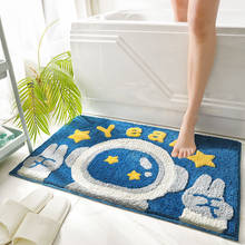 New Flocking Bath Mat Creative Home Decoration Door Mat Fast Absorbent Foot Mat Microfiber Non-slip Bathroom Rug Carpet 2024 - buy cheap