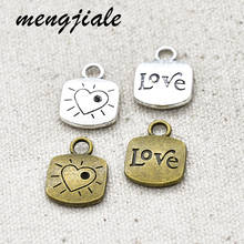 15pcs  Hot Sell  Alloy  Metal  Love Tag  Charms Plate Pendants  For DIY Making Bracelets Necklaces Handamde Jewelry Accessories 2024 - buy cheap