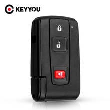 KEYYOU 40x 3 Button Remote Smart Car Key Cover For Toyota Prius 2004 - 2009 Corolla Verso Camry With Uncut Blade 2024 - buy cheap