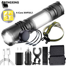 Power Bank Torch Head Lamp Hard Bike Light Litwod 4 Core XHP50.2 Led Flashlight Built in 18650 Usb Rechargeable Battery Zoomable 2024 - buy cheap