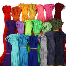 Corda elástica de borracha de 100 m, colorida, de alta elasticidade, 2.5mm, acessório de costura, elástico redondo 2024 - compre barato