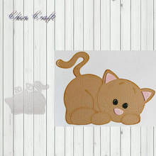 Troqueles y sellos de corte de Metal de gato lindo, álbum de recortes DIY, tarjeta de papel, artesanía decorativa en relieve, nuevo 2019 2024 - compra barato