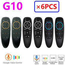 G10-g10s pro tv box com android, 6 peças, suporte para voz, mouse, google voice, pesquisa e assistente de linux, windows 2024 - compre barato