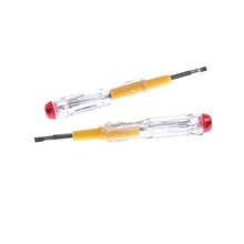 2 pcs AC/DC 100-500V LED Light Electric Test Tester Pen Screwdriver  Removable Voltage Detector Probe 2024 - buy cheap