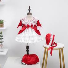 Girls Lolita Birthday Party Dress Spanish Princess Dress Palace Style Lace Stitching Dress for girls Vestidos Y3207 2024 - buy cheap