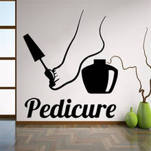 Manicure Pedicure Wall Decals Nail Salon Pedicure Window Wall Sticker Beauty Salon Spa Wall Decor Vinyl Wallpaper Decals C531 2024 - buy cheap