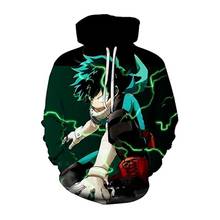 Sudadera con capucha de My Hero Academia para hombre y adulto, jersey con estampado 3D de Midoriya, Izuku deku, chaqueta informal, novedad de 2020 2024 - compra barato