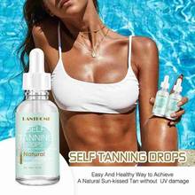 30ml Natural Tanning Oil Long Lasting No Trace Sunless Self Tanning Drops Sun Cream Self Tanners Bronzer Body Care 2024 - buy cheap