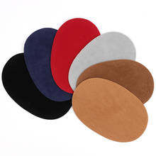 Genuine Suede Leather Patch with Pin Hole DIY Oval Soft Leather Sheet for Cardigan Clothes Bag Handbag Sewing Accessories 14*9cm 2024 - buy cheap