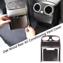 Oak Wood Car Rear Air Conditioning Vent Cover Armrest Box Kick Guard for Mercedes Benz C Class W205 2015-2018 2024 - buy cheap