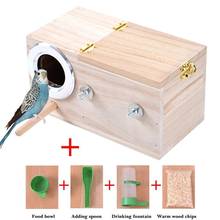 Ящик для разведения птиц, качественный деревянный ящик для разведения домашних питомцев, клетка для попугаев, декоративные клетки для питомцев 2024 - купить недорого