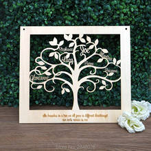 Wooden Custom Family Tree wall decor, Name tree photo booth props,mother gift decoration 2024 - buy cheap