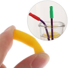 10pcs/pack 6mm/8mm Caps Anti Burn Teeth Protector Bar Reusable Silicone Straw Sleeve Food Grade Accessories Silicone Tip 2024 - buy cheap