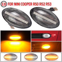 For BMW MINI Cooper R50 R52 R53 2002-2008 LED Dynamic Car Blinker Side Marker Turn Signal Lights Lamp Accessories 2024 - buy cheap