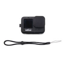 Caso de silicone para gopro hero 10/9 preto capa protetora para gopro 9 preto acessórios da câmera ação 2024 - compre barato