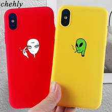 Alien Phone Case for iPhone 6s 7 8 11 12 Mini Plus Pro X XS MAX XR SE Anime Cases Soft Silicone Fitted Phone Accessories Covers 2024 - buy cheap