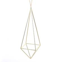 Hanging Air Plant Holder Modern Geometric Planter with Chain Tillandisia Container 2024 - buy cheap