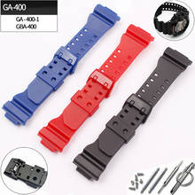 Watch accessories pin buckle 16mm for Casio resin gshock GA400 GBA401 men's and women's sports rubber strap 2024 - buy cheap