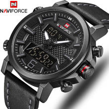 NAVIFORCE Militar Quartz Mens Relógios Top Marca de Luxo Analógico Digital LED Data Relógio Dos Homens Do Esporte Da Moda Relógio Relogio masculino 2024 - compre barato