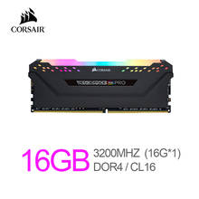 Модуль памяти для настольных ПК Corsair Vengeance RGB Pro 16 Гб (1x16 Гб) DDR4 3200 (PC4-25600) C16, черный 2024 - купить недорого