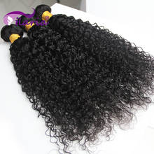 Wholesale Kinky Curly Hair Bundles Brazilian Hair Weave Bundles 100% Human Hair Bundles Remy Hair Weft Extensions Natural Color 2024 - buy cheap