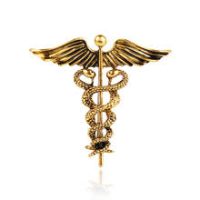 Fashion Retro Angel Wings Men's Badge Brooch Pin Snake Brooches Lapel Medal Women Shirt Collar Clothing & Accessories 2024 - buy cheap
