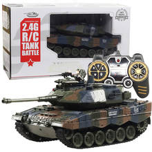 Lcf-tanque militar alemão de leopardo 2 a6, 1:18, 2.4g, modelo rc para batalha, brinquedo com som de fumaça e efeito leve 2024 - compre barato