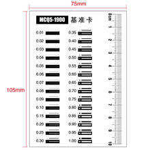 Régua de calibração para filme, medidor de contraste, padrão de inspeção visual do ponto preto, 75x105mm 2024 - compre barato
