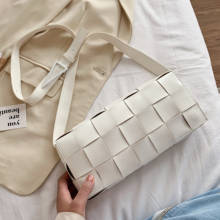 Маленькая сумка-Кроссбоди Weave для женщин, элегантные летние сумки через плечо 2020, Женская дорожная сумка через плечо 2024 - купить недорого