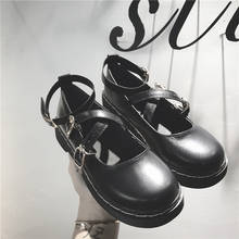 Женские туфли в стиле ретро для колледжа Новинка Лето-Осень 2021 кукольные Туфли с круглым носком маленькие кожаные туфли в японском стиле 2024 - купить недорого
